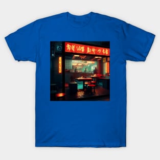 Cyberpunk Tokyo Ramen Shop T-Shirt